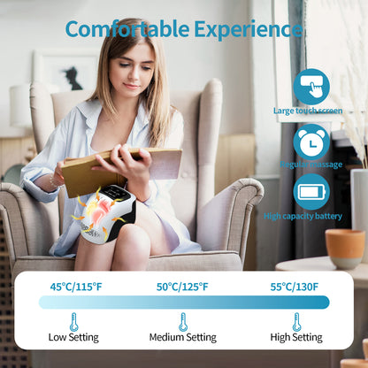 Intelligent Knee Massager with Heating & Vibration Therapy
