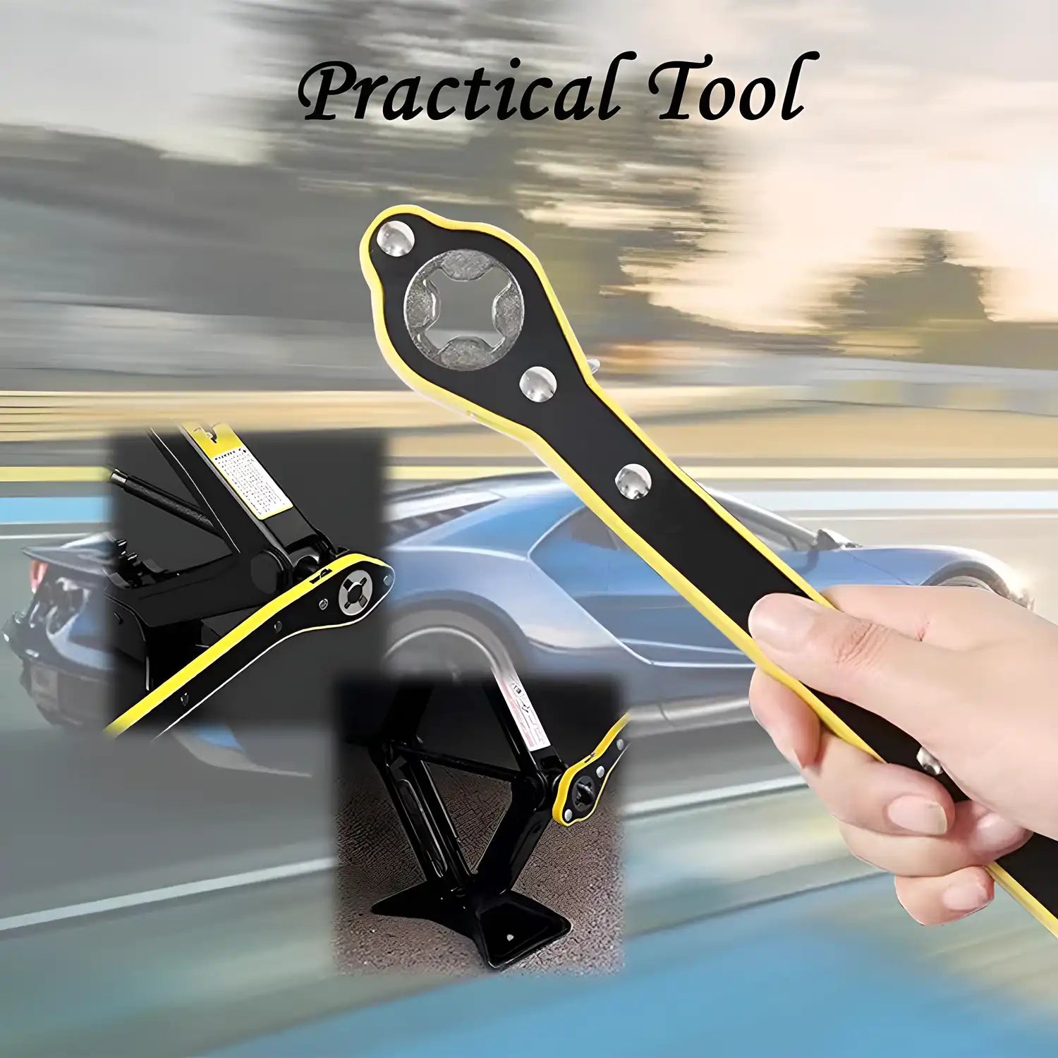Car Jack And Lug Wrench