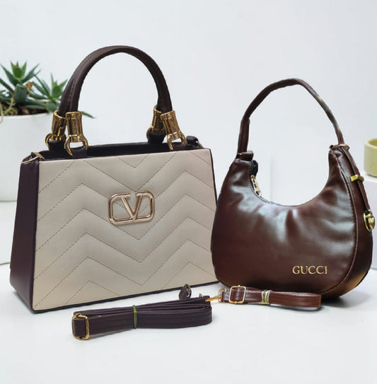 Trendy Women’s Handbag Combo (2 in 1 Set) – Elegant Daily Use Bags