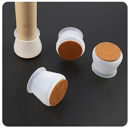 Rubber Chair Leg Caps Furniture Protector Assorted Colors (Pack of 4)